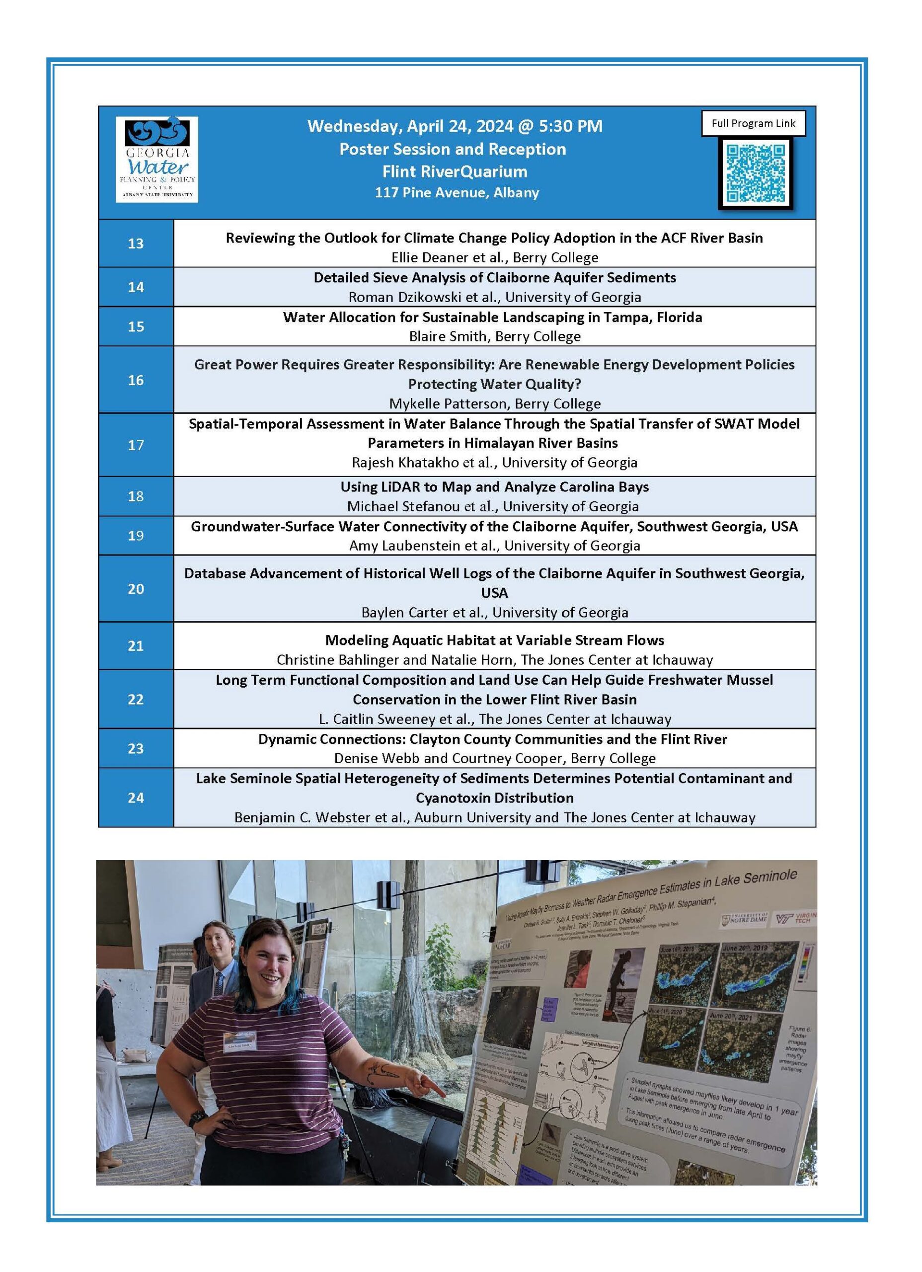ACF Waters Conference Schedule - Georgia Water Planning And Policy Center